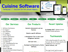 Tablet Screenshot of cuisinesoftware.com